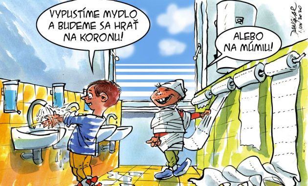Karikatúra z denníka PRAVDA: Danglár 30.05.2020 